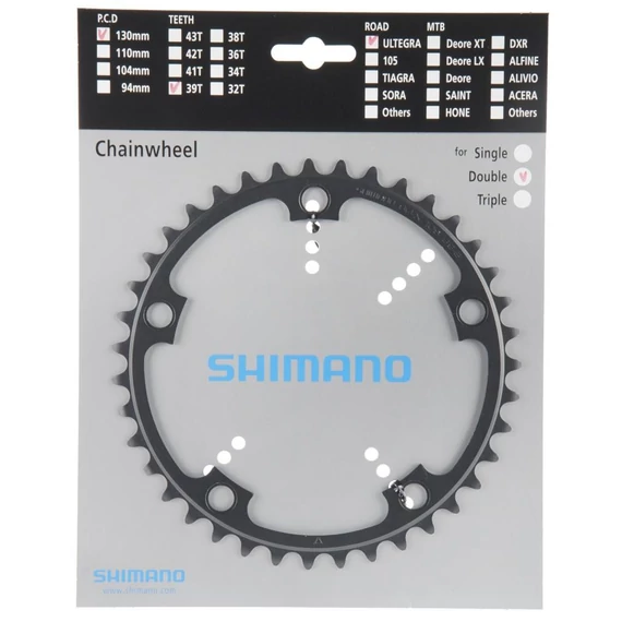 Shimano lánckerék 39f fc6601g 39f (ice grey) kerékpáros