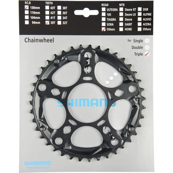 Shimano lánckerék 39f fcr563 39f-d fekete kerékpáros
