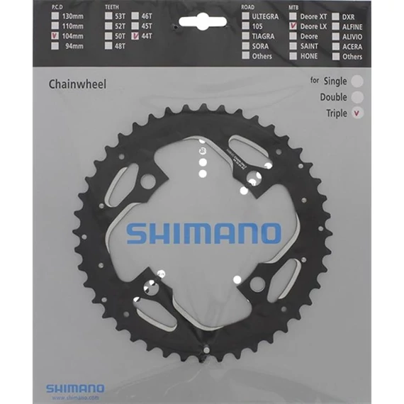Shimano lánckerék 44f fct671 44f-ae fekete kerékpáros