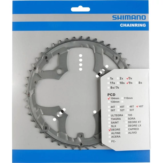 Shimano lánckerék 48f fcm590 48f szürke forchain guard kerékpáros