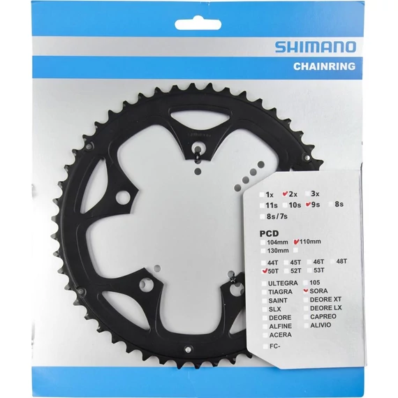 Shimano lánckerék 50f fc3550 sora 9-es 110mm alu kerékpáros