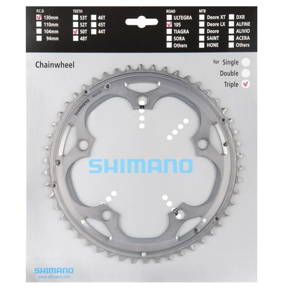 Shimano lánckerék 50f fc5703s 50f-d ezüst kerékpáros