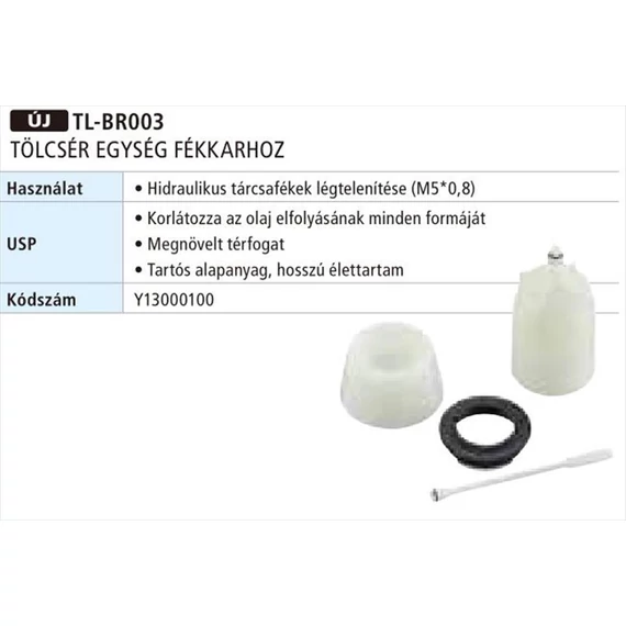 Shimano légtelenítő tölcsér tl-br003 m5x08  mtb fékkar kerékpáros