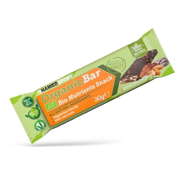 NamedSport organicbar cocoa- almond - 12x30g kerékpáros
