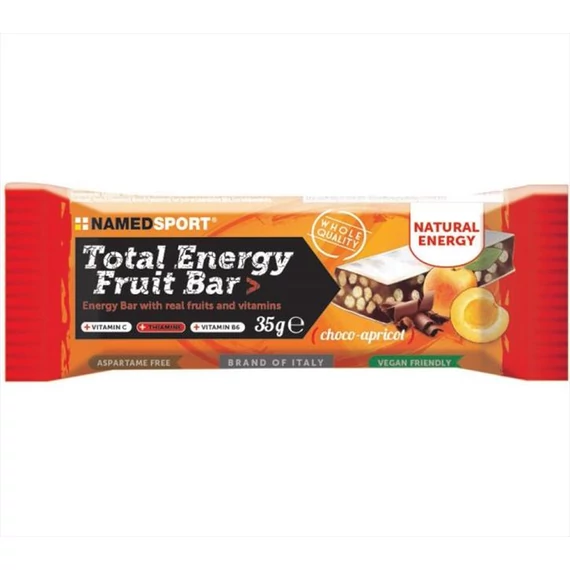NamedSport total energy fruit bar csoki-barack 25x35g szelet  kerékpáros
