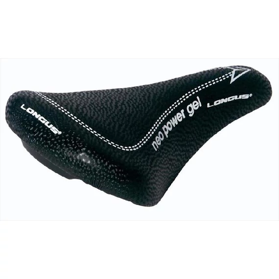 Longus nyereg k2 mtb gél 285x160mm 400g fekete  kerékpáros