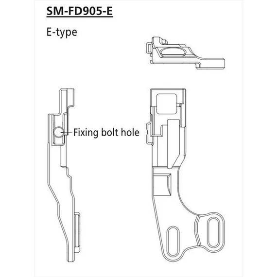 Shimano adapter for fd mount sm-fd905-eelsőtype mount ind.pack kerékpáros
