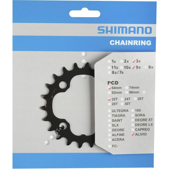 Shimano fc-m4050 chainring 22t-ax kerékpáros