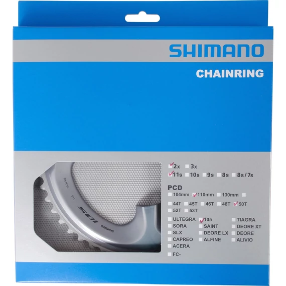 Shimano fc-r7000 chainring 50t-ms (ezüst) for 50-34t kerékpáros