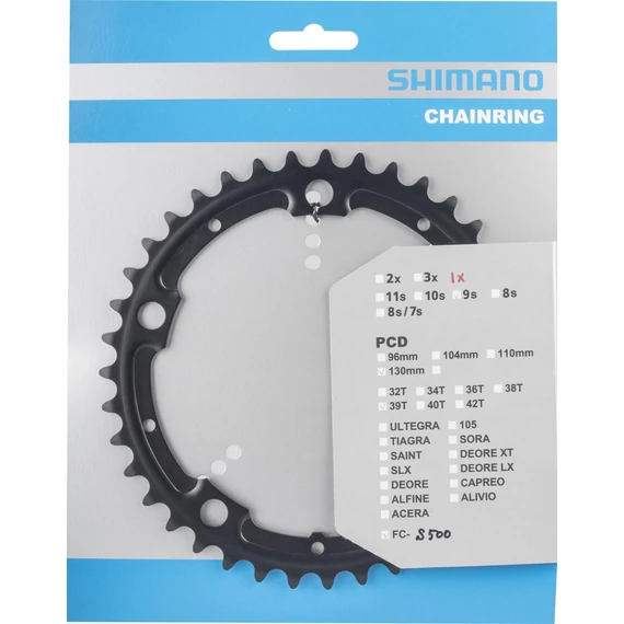 Shimano fc-s500 39t(fekete) for double chain guard type kerékpáros