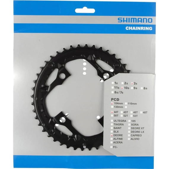 Shimano fc-t611 chainring 44t-ae fekete kerékpáros