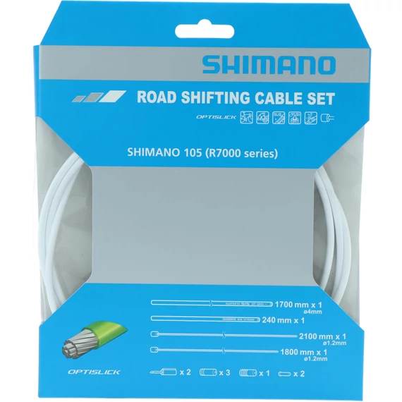 Shimano optislick shift cable set for r7000 (ot-rs900 is included) fehér kerékpáros