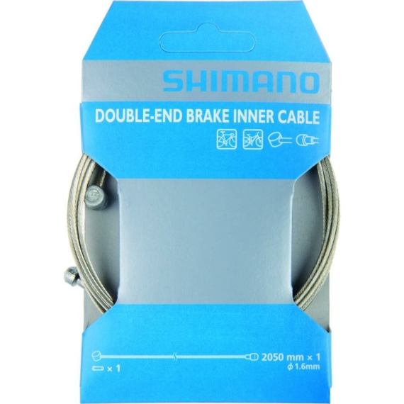 Shimano road/mtb steel brake inner cable 2050mm x individual 10pack of ste kerékpáros