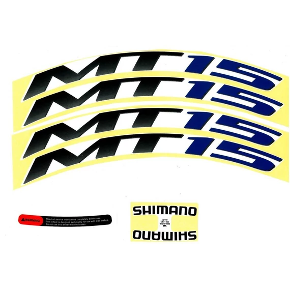 Shimano wh-mt15w rim sticker unit blue kerékpáros