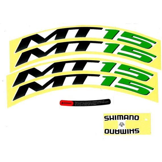 Shimano wh-mt15w rim sticker unit green kerékpáros