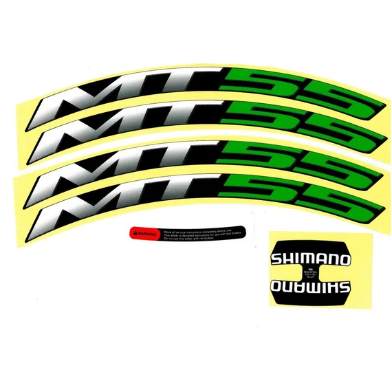 Shimano wh-mt55-29 rim sticker unit green kerékpáros