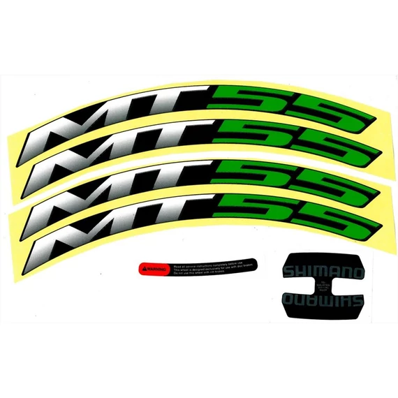 Shimano wh-mt55 rim sticker unit green kerékpáros