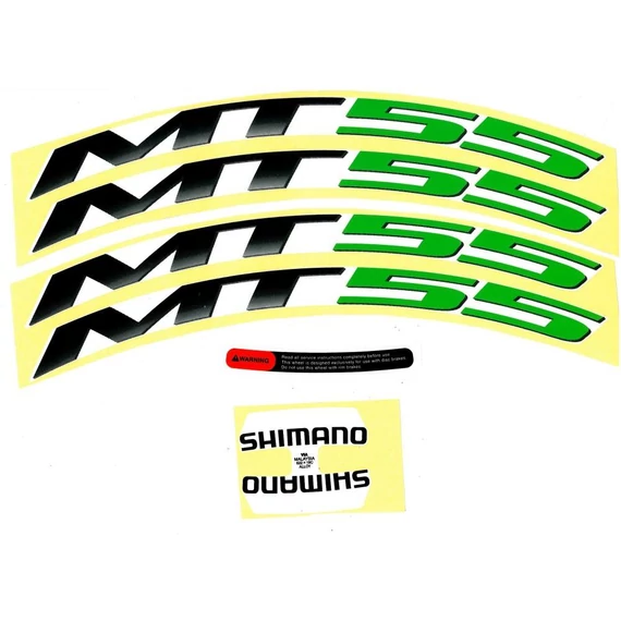 Shimano wh-mt55w-29 rim sticker unit green kerékpáros