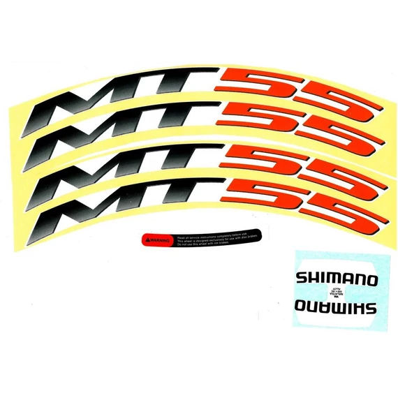 Shimano wh-mt55w rim sticker unit orange kerékpáros