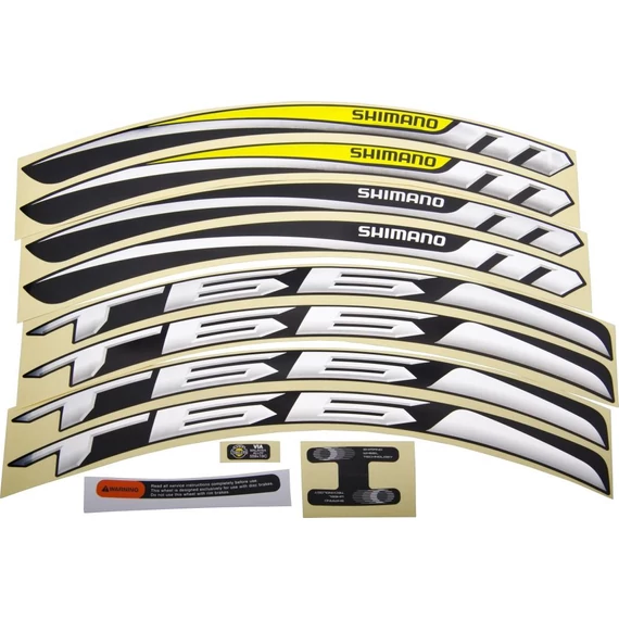Shimano wh-mt66 rim sticker unit (lime green) kerékpáros