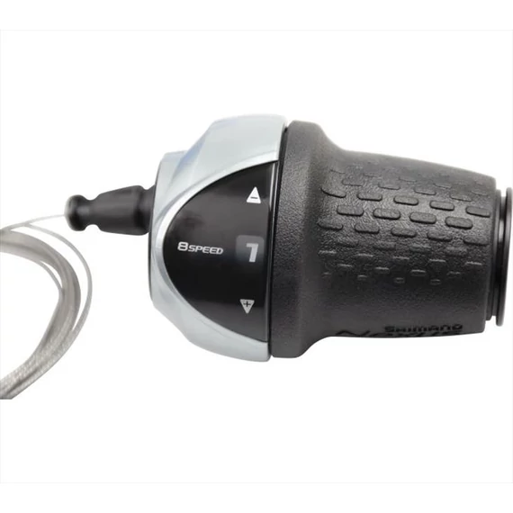Shimano váltómarkolat jobb nexus 8-as revoshift ezüst bilincses +bowden kerékpáros