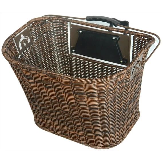 Velotech/Noname Kosár első rattan barna QR kerékpáros