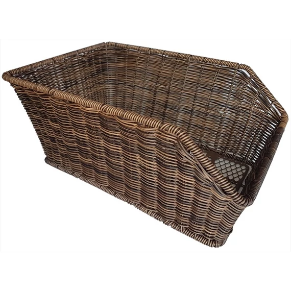 Velotech/Noname Kosár hátsó rattan barna kerékpáros