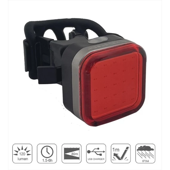 Velotech Lámpa PRO Quad 120lm kerékpáros
