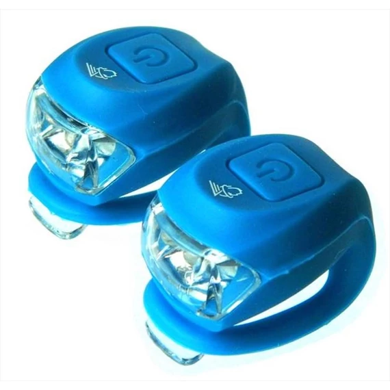 Velotech Villogó 2LED KÉK kerékpáros