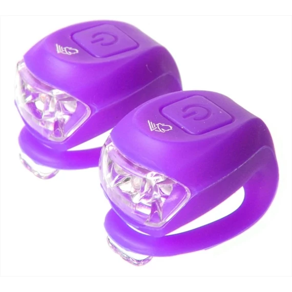 Velotech Villogó 2LED LILA kerékpáros