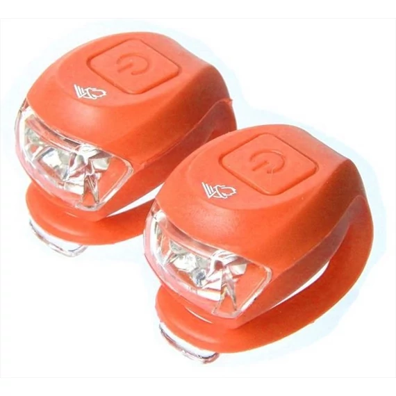 Velotech Villogó 2LED PIROS kerékpáros