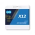 Kép 1/2 - Lánc KMC X12 12 sebességes Silver 1/2x11/128 126L kerékpáros