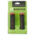Kép 2/2 - Markolat BIKEFUN X-HEAD LOCK ON fekete-narancs 130mm - HY-536XOO kerékpáros