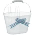 Kép 1/2 - NewLooxs kosár asti girls basket baskets fehér akasztós 8l 26x17x175cm kerékpáros